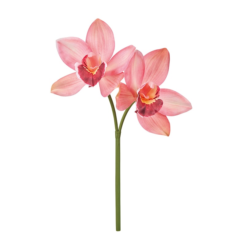 東京堂 造花 ミディシンビジウム ピーチ/ピンク FM001037-006 1本（ご注文単位1本）【直送品】