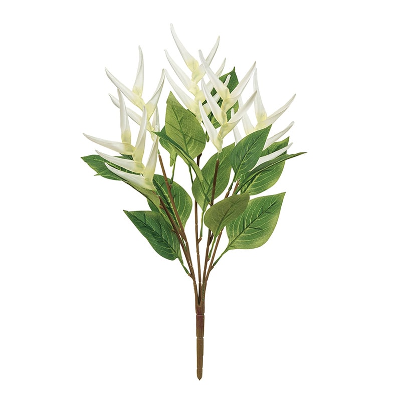 東京堂 造花 パラディヘリコニアブッシュ クリーム FM007832-001 1本（ご注文単位1本）【直送品】