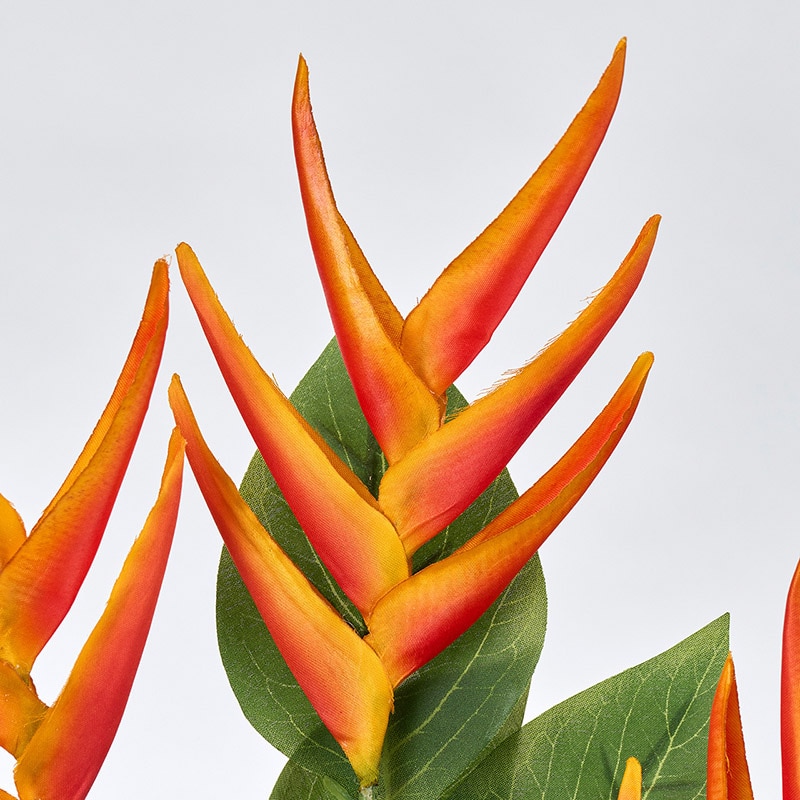 東京堂 造花 パラディヘリコニアブッシュ オレンジ FM007832-009 1本(ご注文単位1本)【直送品】