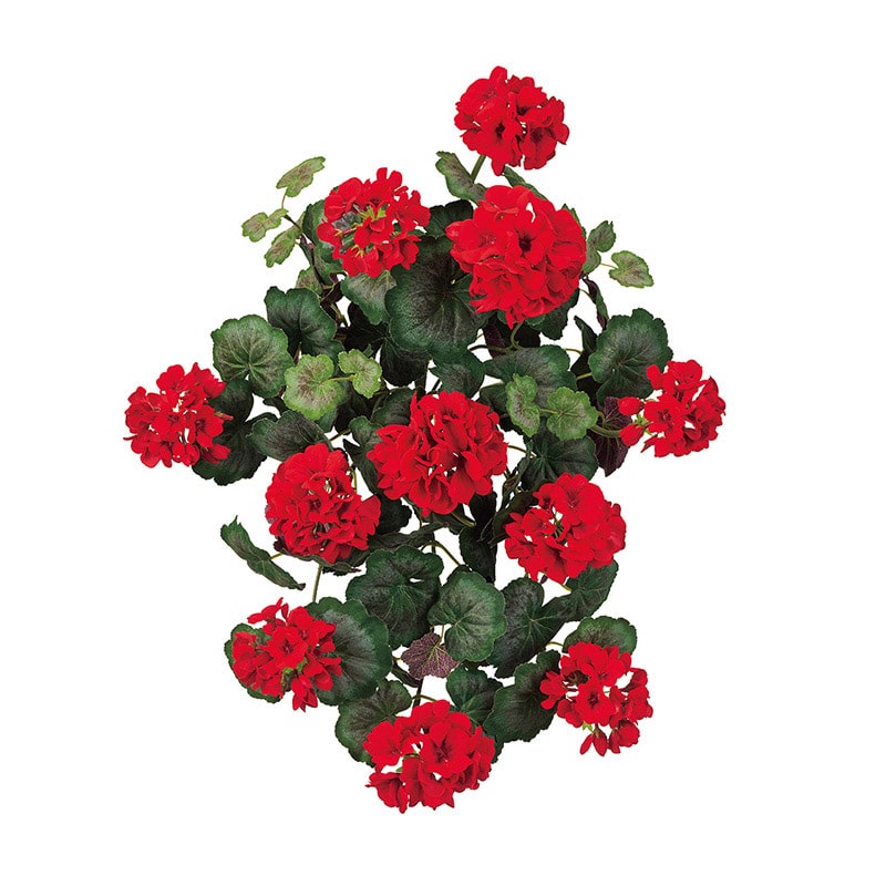 東京堂 造花 クリムゾンゼラニウムブッシュ レッド FM005535-003 1本（ご注文単位1本）【直送品】