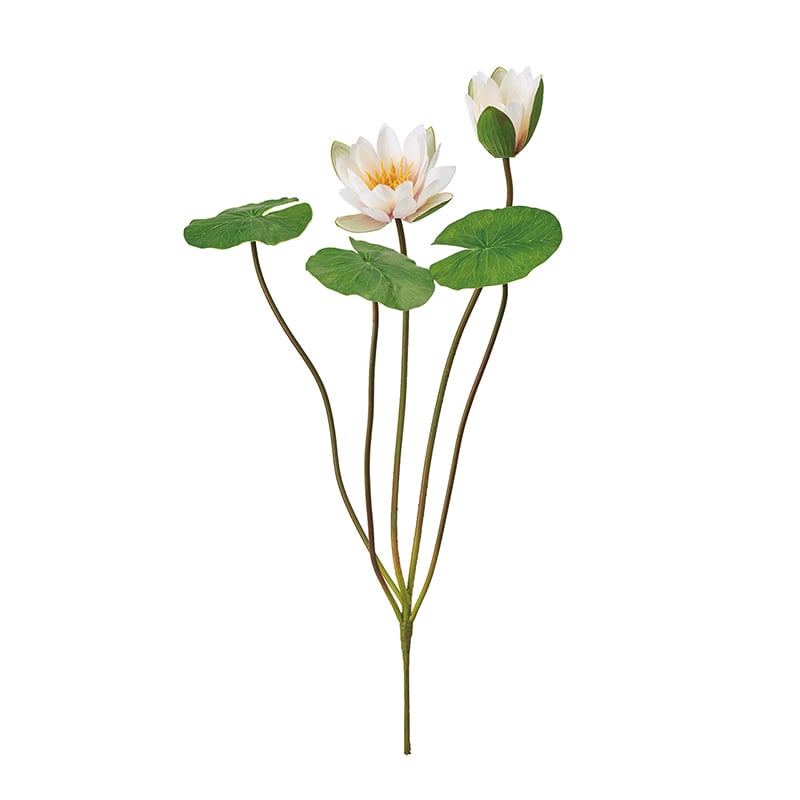 東京堂 造花 スイレンブッシュ クリームピンク FM000839-046 1本（ご注文単位1本）【直送品】