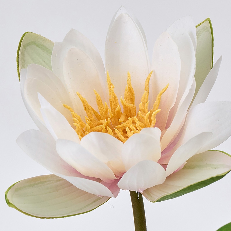 東京堂 造花 スイレンブッシュ クリームピンク FM000839-046 1本(ご注文単位1本)【直送品】