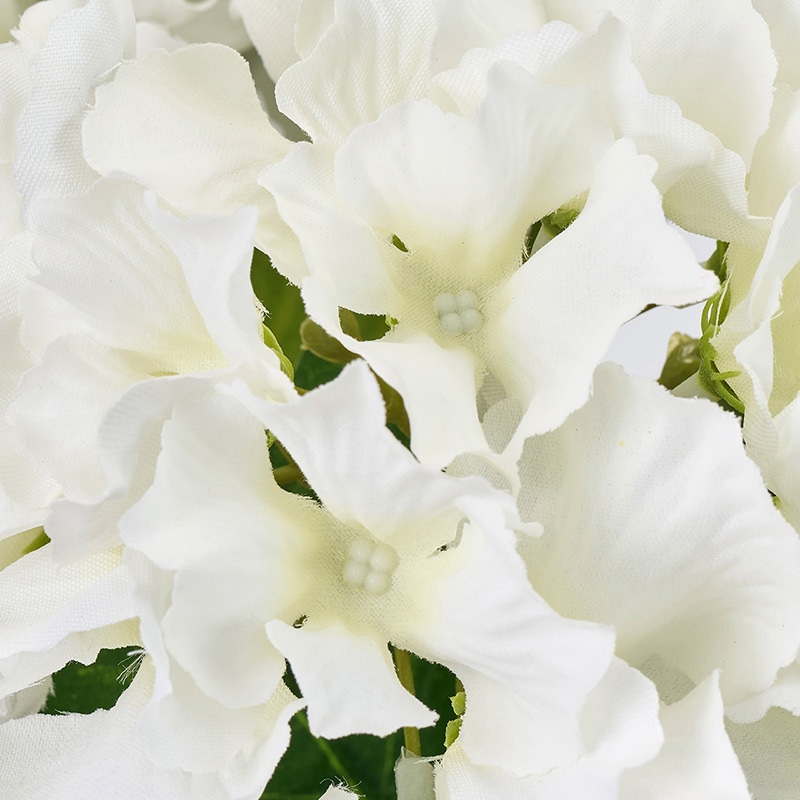 東京堂 造花 ブライトハイドレンジアブッシュ クリーム/ホワイト FM007920-001 1本(ご注文単位1本)【直送品】