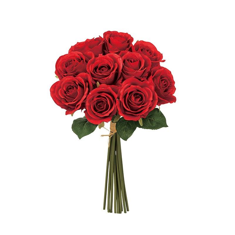 東京堂 造花 アシュレイローズバンドル レッド FM001620-003 1束(ご注文単位1束)【直送品】