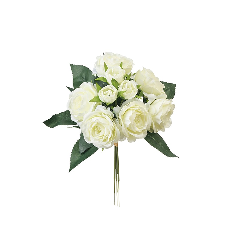 東京堂 造花 パステルローズピック クリーム/ホワイト FM003230-001 1束(ご注文単位1束)【直送品】