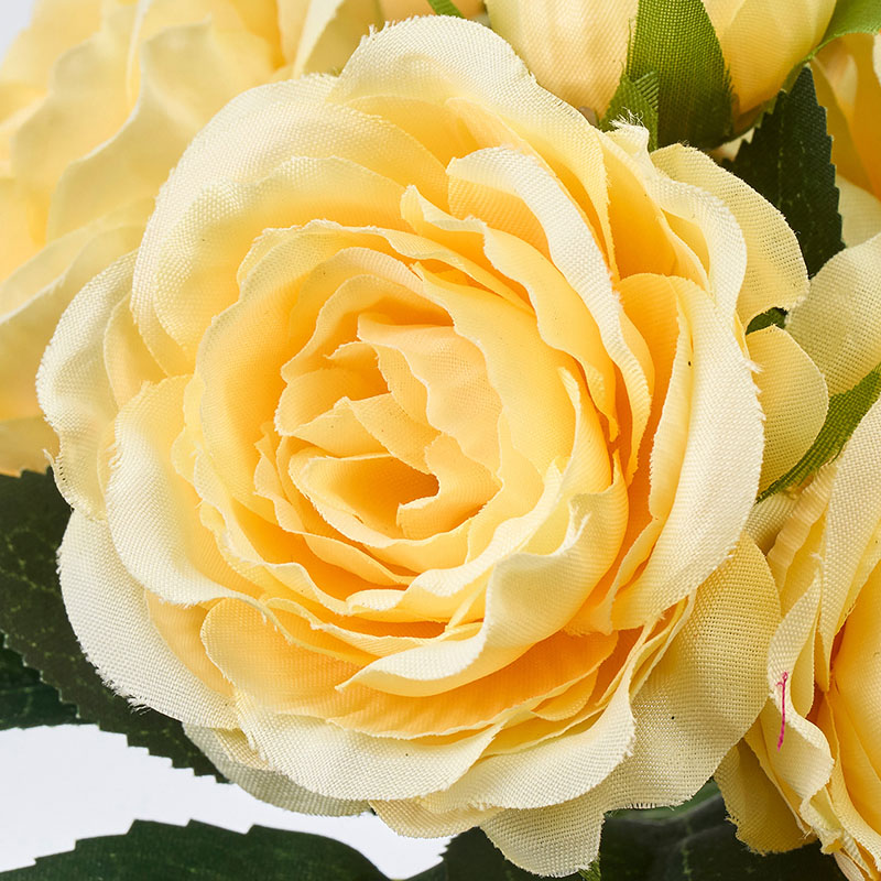 東京堂 造花 パステルローズピック イエロー FM003230-004 1束(ご注文単位1束)【直送品】