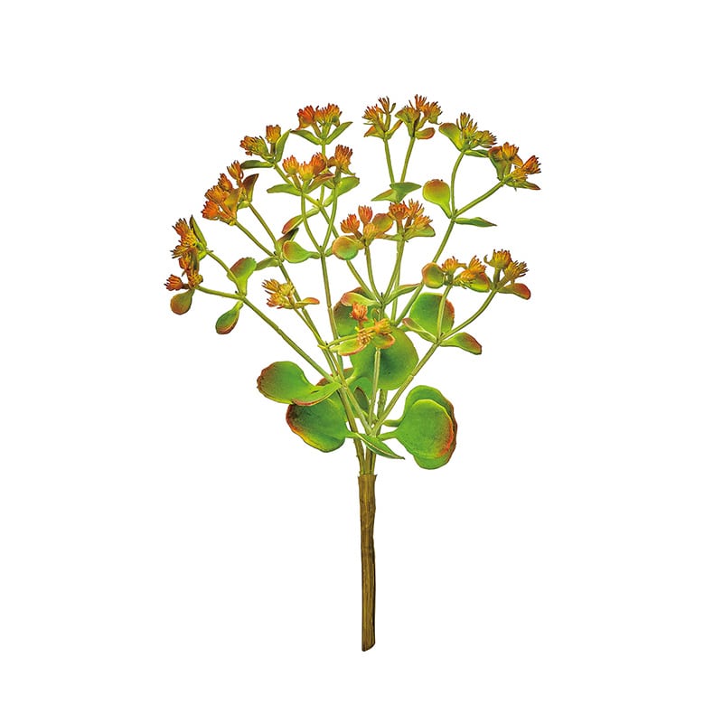 東京堂 造花 カランコエ枝 グリーン/ピーチ FG002774 1本（ご注文単位1本）【直送品】