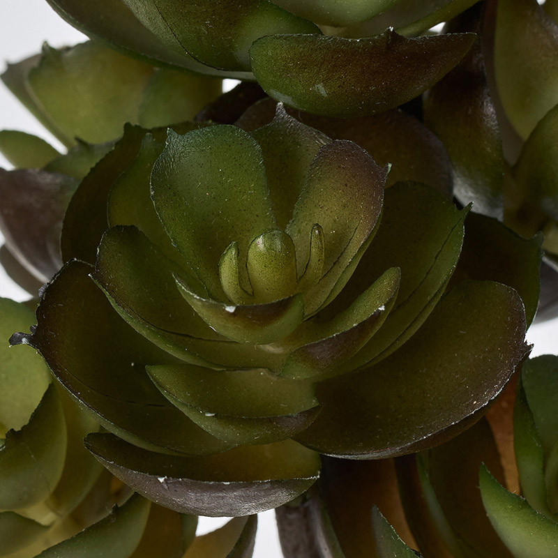 東京堂 造花 ミニエケベリアブッシュ ブラウングリーン FG001976-026 1本(ご注文単位1本)【直送品】