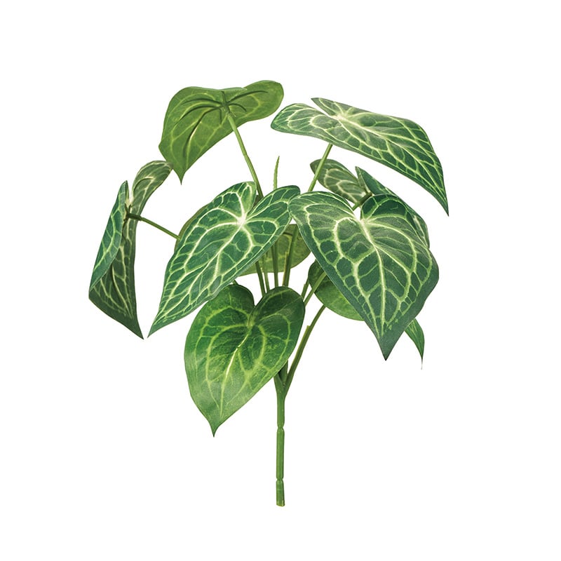 東京堂 造花 アンスリウムリーフブッシュ グリーン FG002950 1本（ご注文単位1本）【直送品】