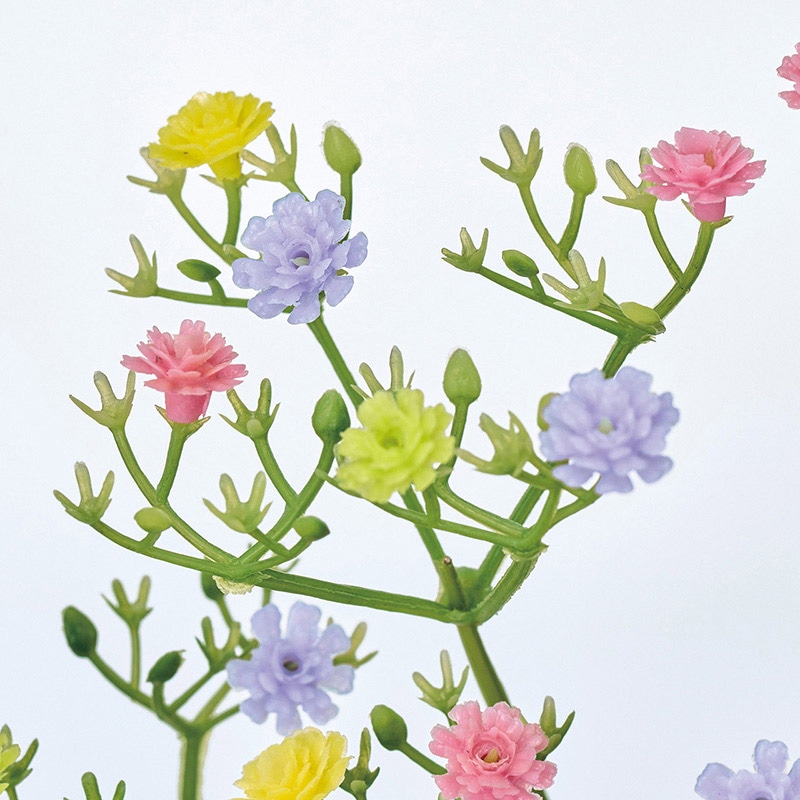 東京堂 造花 キャンディジプソ イエロー/ピンクミックス FM002076-102 1本(ご注文単位1本)【直送品】