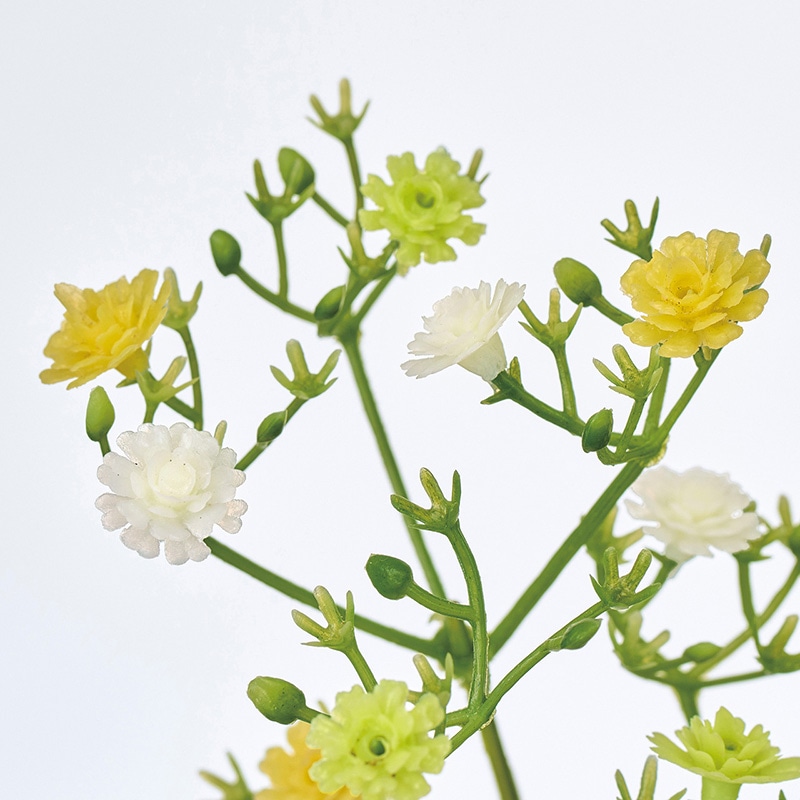 東京堂 造花 キャンディジプソ イエロー/グリーンミックス FM002076-104 1本(ご注文単位1本)【直送品】