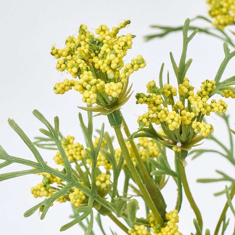 東京堂 造花 パフィレースフラワー イエロー FM002075-004 1本(ご注文単位1本)【直送品】