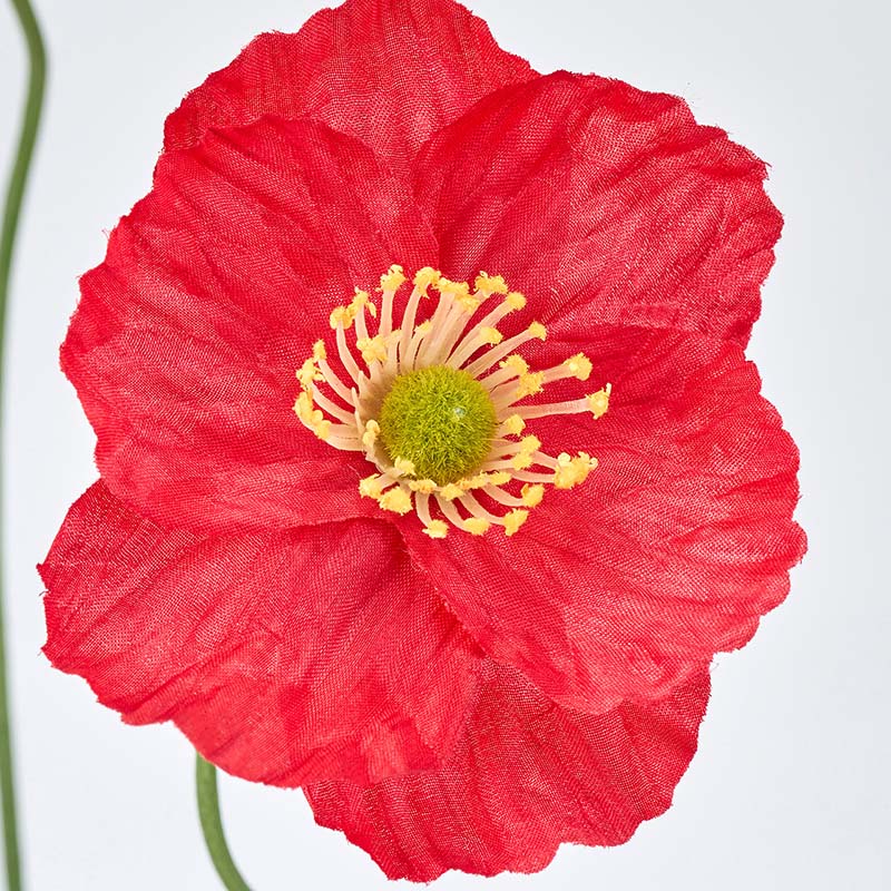 東京堂 造花 エレナポピー レッド FM8326-3 1本（ご注文単位1本）【直送品】