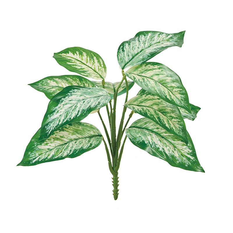 東京堂 造花 エクステリアアグラオネマブッシュ グリーン/クリーム FG003705-023 1本（ご注文単位1本）【直送品】