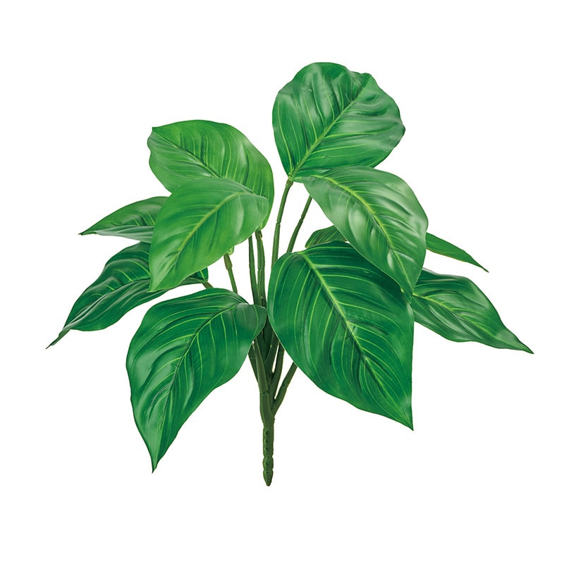 東京堂 造花 エクステリアアグラオネマブッシュ グリーン FG003705-024 1本（ご注文単位1本）【直送品】