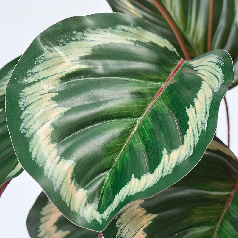 東京堂 造花 エクステリアカラテアブッシュ グリーンクリーム FG000132 1本(ご注文単位1本)【直送品】