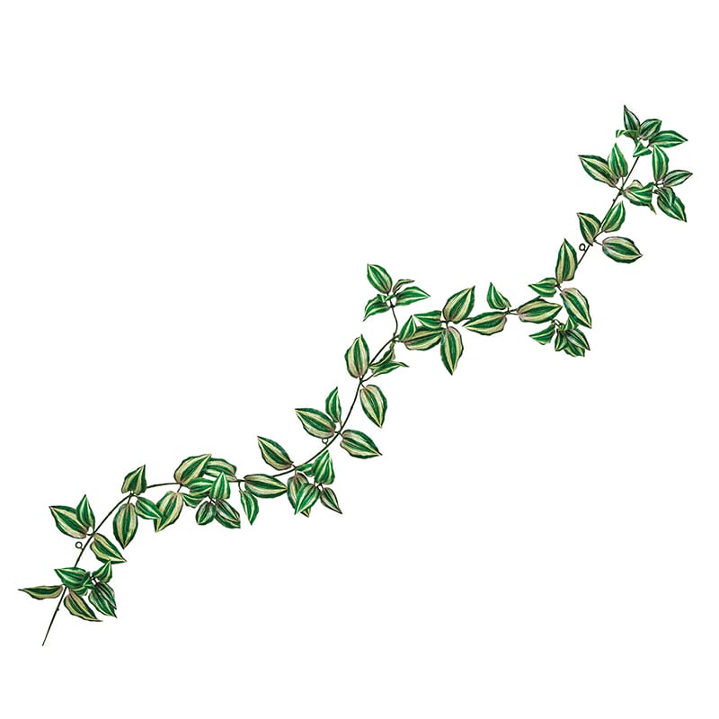 東京堂 造花 難燃ゼブリナガーランド グリーン/パープル FG612511 1本（ご注文単位1本）【直送品】