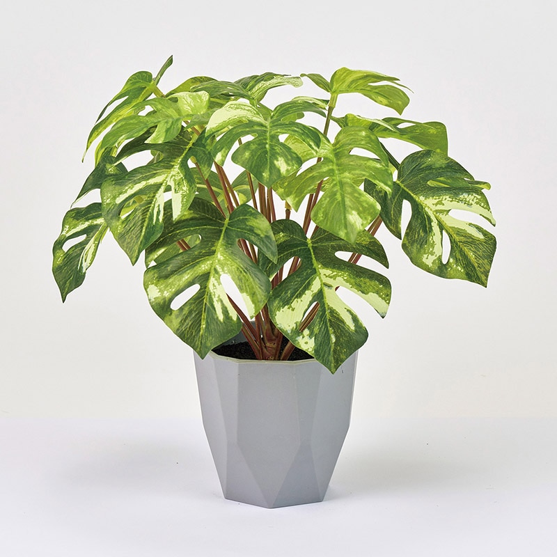 東京堂 造花 スプリットフィロミニポット 光触媒加工 グリーン ZV009197 1個（ご注文単位1個）【直送品】