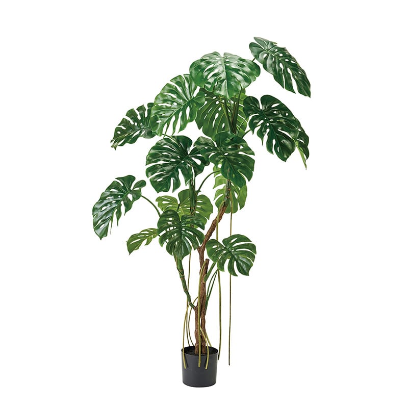 東京堂 造花 モンステラポット 光触媒加工 グリーン ZV001551 1個（ご注文単位1個）【直送品】