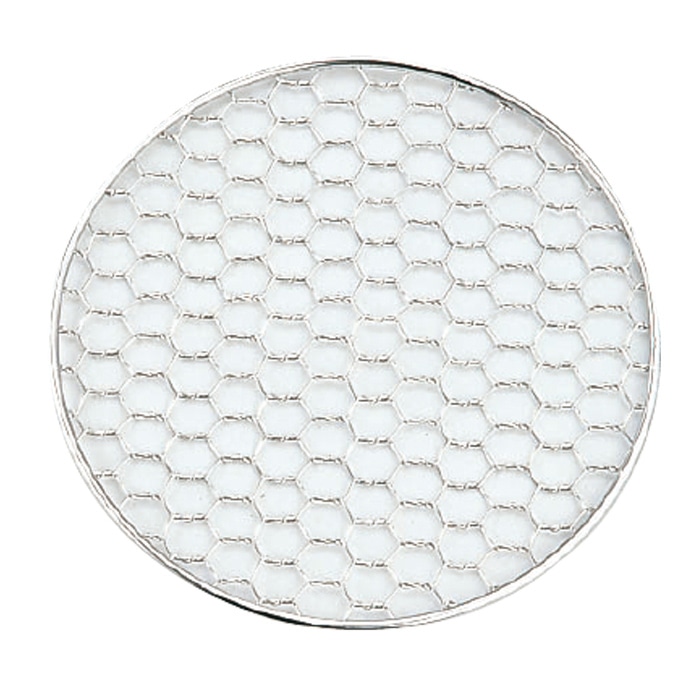エムテートリマツ MT 18-8 亀甲焼網 丸 大 034067002 1個(ご注文単位1個)【直送品】