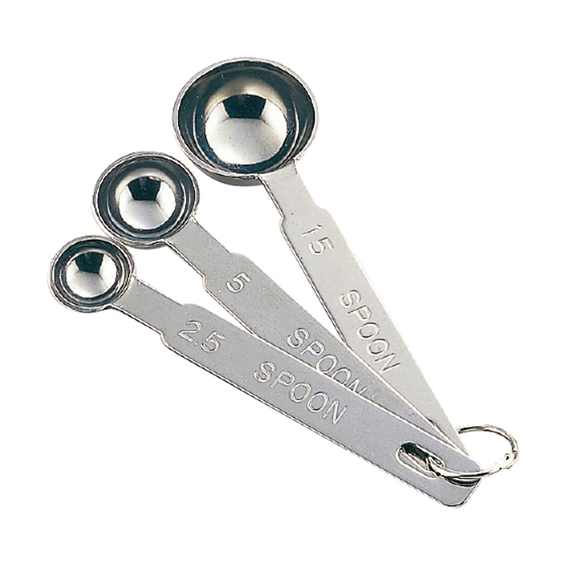 エムテートリマツ MT 18-8 極厚計量スプーン 3本組 009238001 1袋(ご注文単位1袋)【直送品】