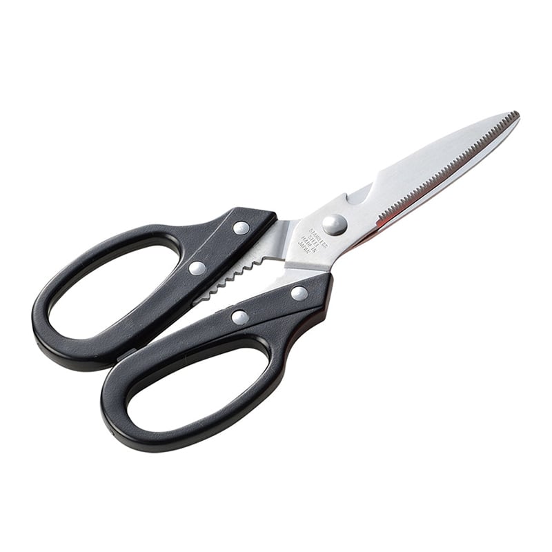 エムテートリマツ カラーハンドル キッチン鋏 黒 7766005 1個（ご注文単位1個）【直送品】