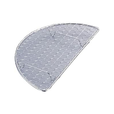 エムテートリマツ MT　半月とんかつ網　足付　亀甲目  020748006 1枚（ご注文単位1個）【直送品】