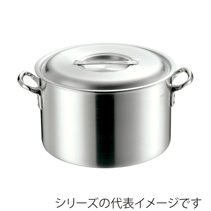 エムテートリマツ MTI　プロガスト　アルミ半寸胴鍋　目盛付 39cm 043352039 1個（ご注文単位1個）【直送品】