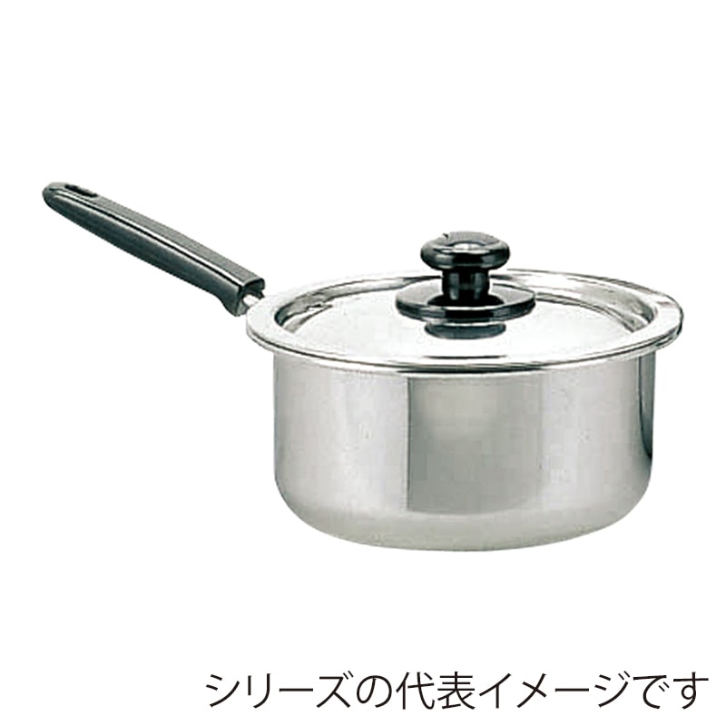 エムテートリマツ モリブデン実用片手鍋 PC柄 18cm 12380018 1個（ご注文単位1個）【直送品】