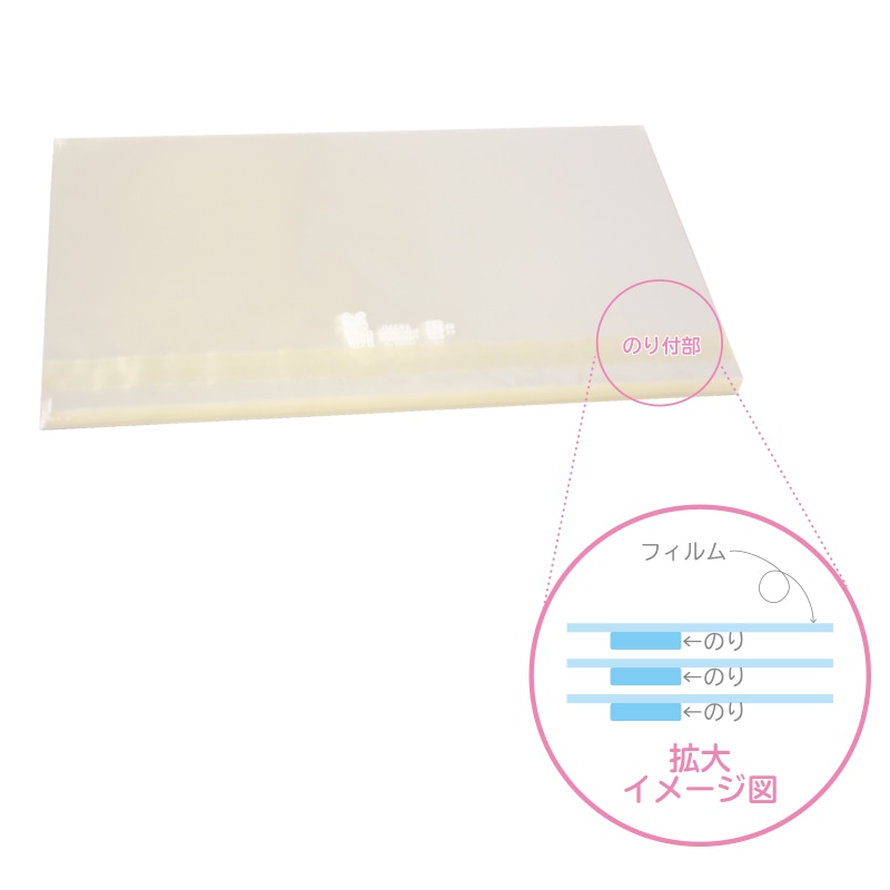 精工 のり付きOPPシート 楽ピタシート 1525  200枚/袋（ご注文単位50袋）【直送品】