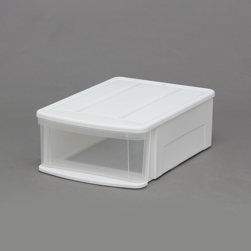 アイリスオーヤマ チェストI M ホワイト/クリア 1台(ご注文単位4台)【直送品】