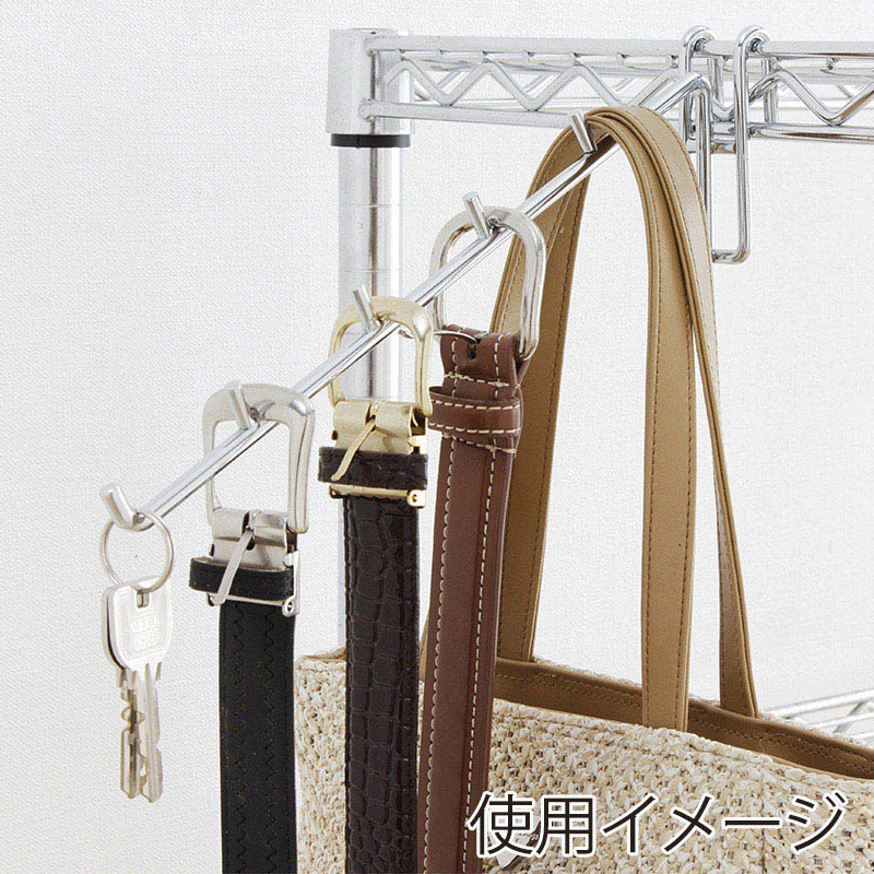 アイリスオーヤマ メタルラックパーツ 5連フック MR-5FS 1個(ご注文単位1個)【直送品】