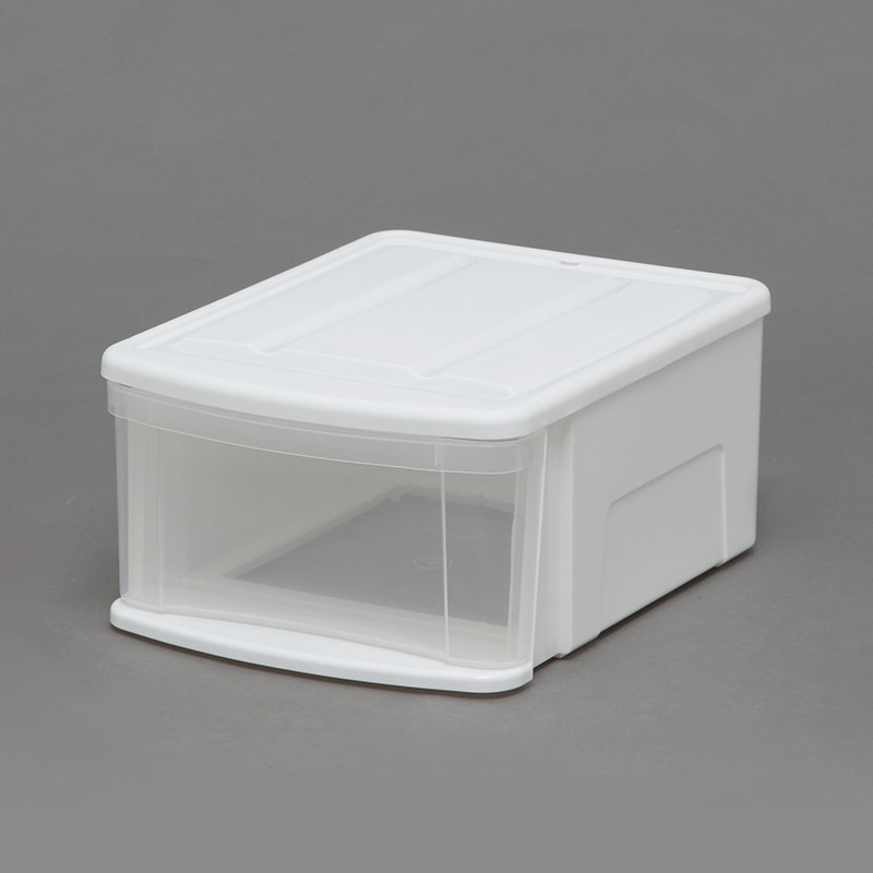 アイリスオーヤマ チェストI　SS ホワイト／クリア  1台（ご注文単位4台）【直送品】