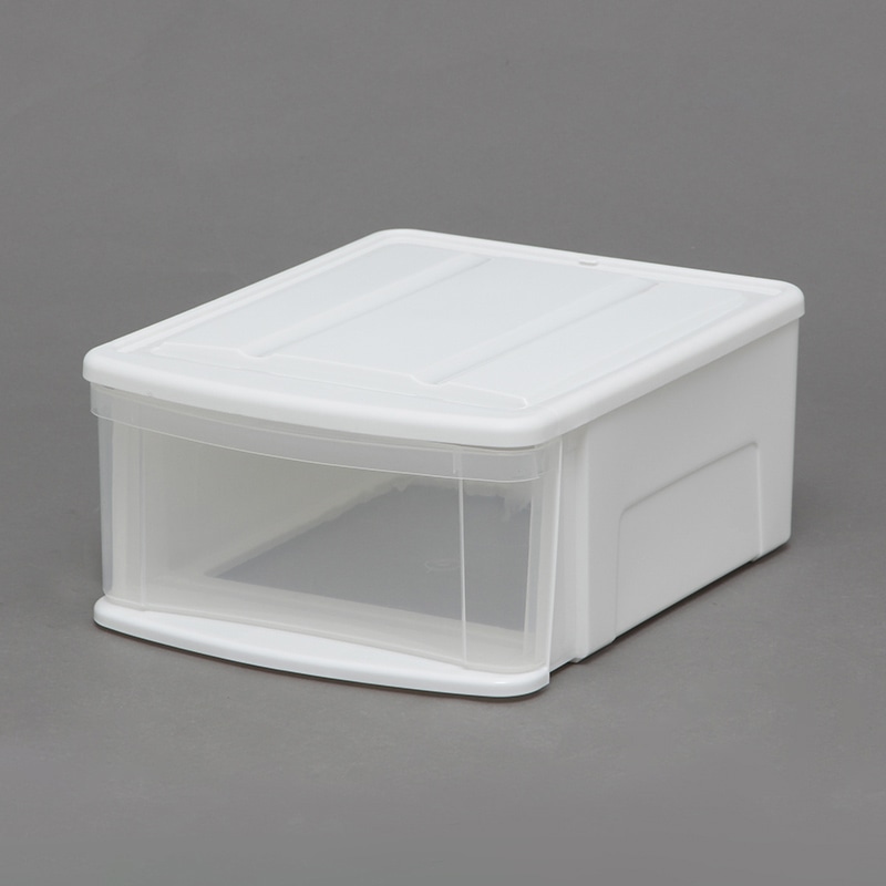 アイリスオーヤマ チェストI　S ホワイト／クリア  1台（ご注文単位4台）【直送品】