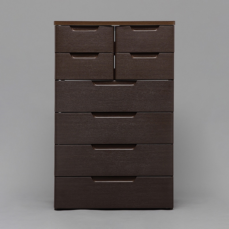 アイリスオーヤマ マルチユースチェスト　6段 木目ブラウン MU-7244 1台（ご注文単位1台）【直送品】