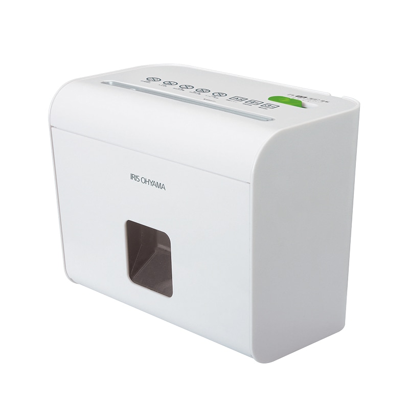 アイリスオーヤマ 細密ホームシュレッダー ホワイト HS4SC 1台(ご注文単位1台)【直送品】