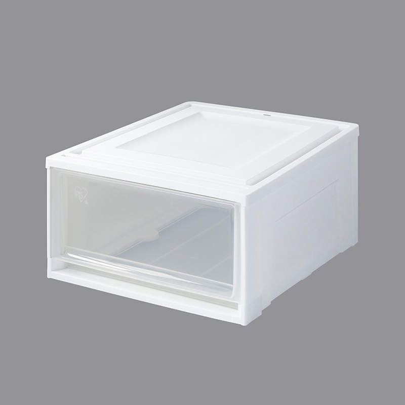 アイリスオーヤマ チェスト　L ホワイト／クリア BC-L 1個（ご注文単位3個）【直送品】