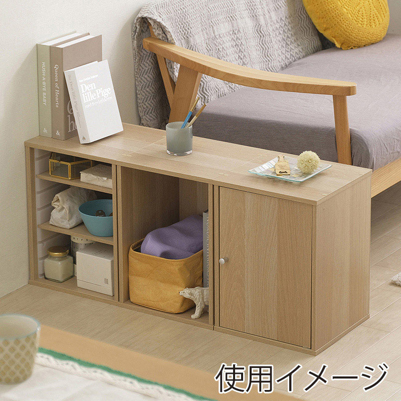 アイリスオーヤマ CBボックス用パーツ　木製扉　幅38.4cm ナチュラル CXD-38W 1個（ご注文単位1個）【直送品】