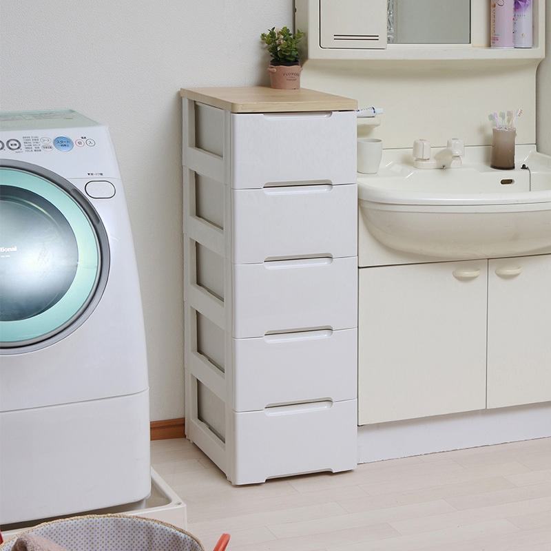 アイリスオーヤマ ウッドトップチェスト 幅33cm 5段 ホワイト HG-325 1台(ご注文単位1台)【直送品】