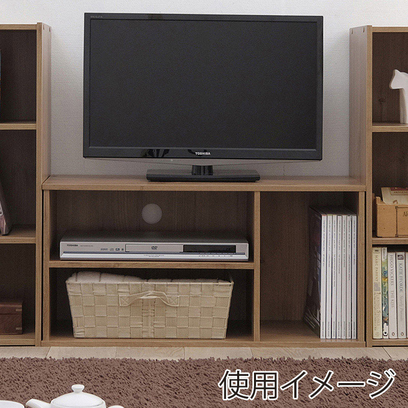 アイリスオーヤマ モジュールボックス 固定棚 73.2×36.6 ナチュラル MDB-3S 1台(ご注文単位1台)【直送品】