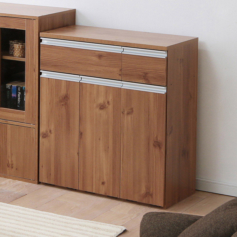 アイリスオーヤマ ペールカウンター 幅70.5cm ナチュラル PKT-8670 1台(ご注文単位1台)【直送品】