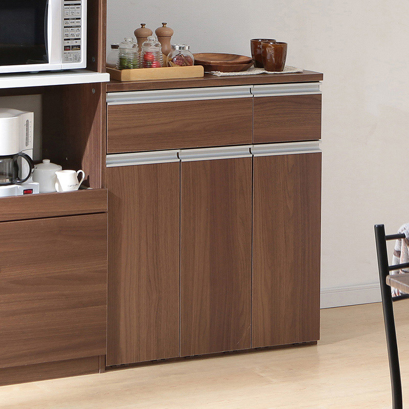 アイリスオーヤマ ペールカウンター 幅70.5cm ウォールナット PKT-8670 1台(ご注文単位1台)【直送品】