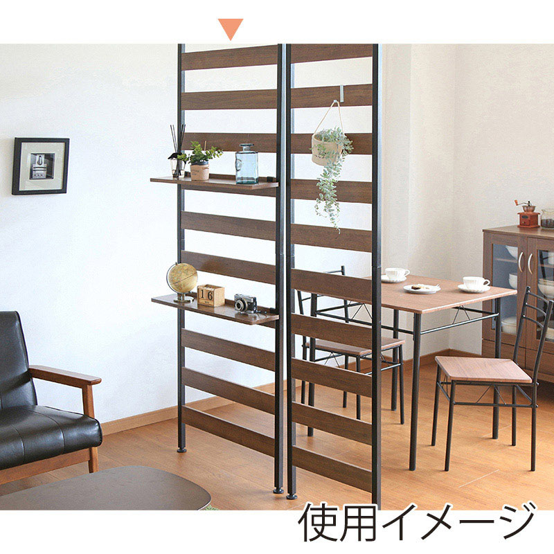 アイリスオーヤマ ウッドウォールラック 幅68cm 棚付き ブラック WLR-T66 1台(ご注文単位1台)【直送品】