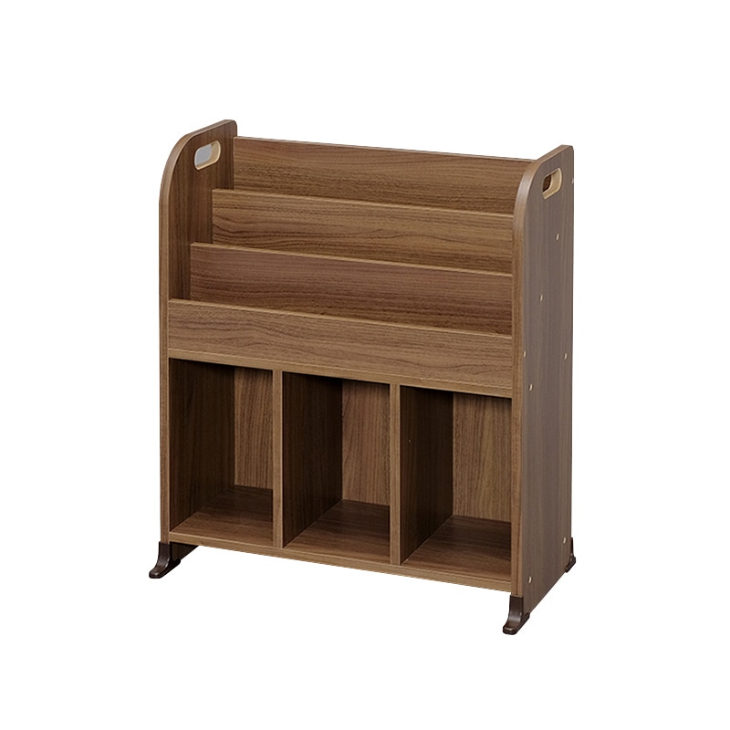 アイリスオーヤマ 絵本ラック ウォールナットブラウン ER-6030 1台(ご注文単位1台)【直送品】