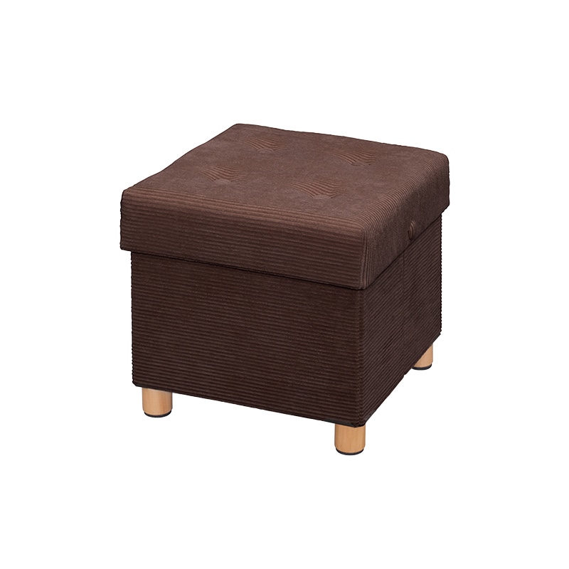 アイリスオーヤマ 脚付き収納スツール ブラウン ASST-38 1個(ご注文単位1個)【直送品】