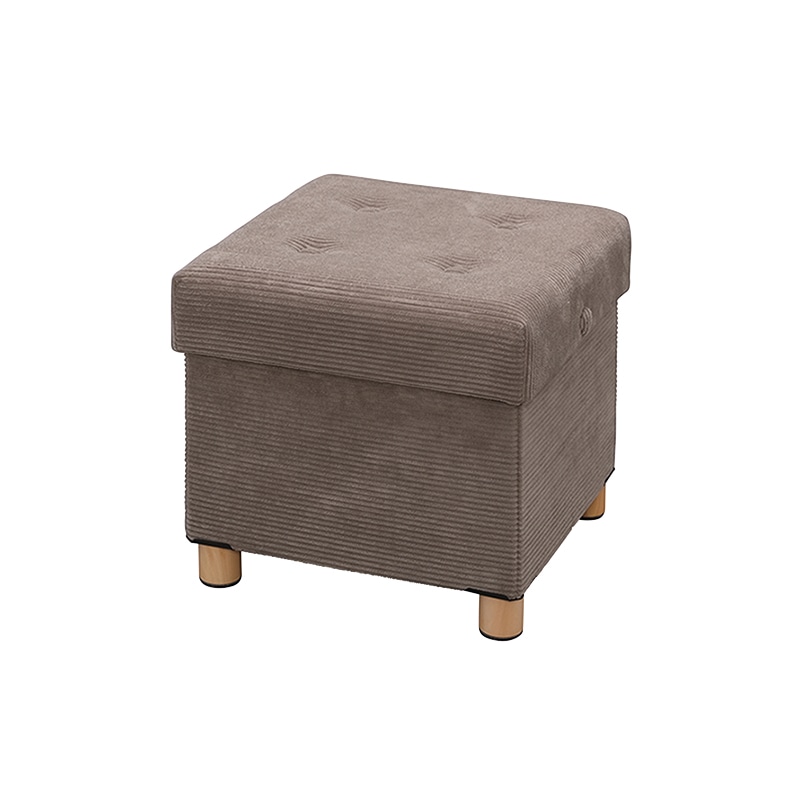 アイリスオーヤマ 脚付き収納スツール グレー ASST-38 1個(ご注文単位1個)【直送品】