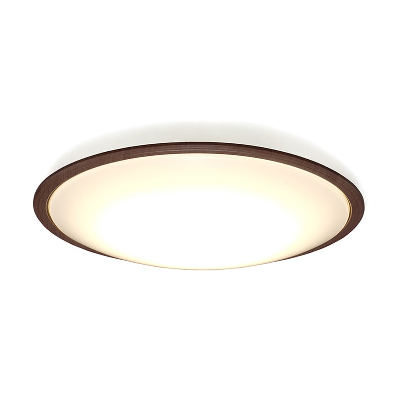 アイリスオーヤマ LEDシーリングライト　音声操作　5.11　12畳 ウッドフレーム　調光調色　ウォールナット CL12DL-5.11WFV-M 1台（ご注文単位1台）【直送品】