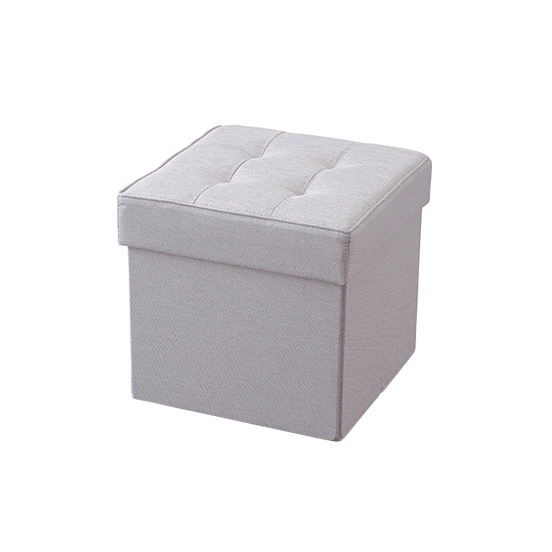 アイリスオーヤマ 折りたたみ収納スツール レギュラー ライトグレー SSTR-38 1個(ご注文単位1個)【直送品】