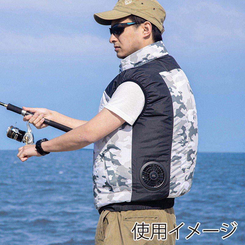 アイリスオーヤマ クールウェアPRO ベスト M 迷彩 CBP-M1-ME 1枚(ご注文単位1枚)【直送品】