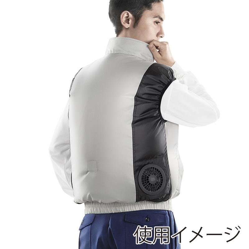 アイリスオーヤマ クールウェア ベストセット L グレー CBS-L1-H 1セット(ご注文単位1セット)【直送品】